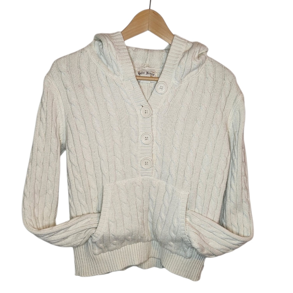 Ralph Lauren Cream Cable Knit Sweater